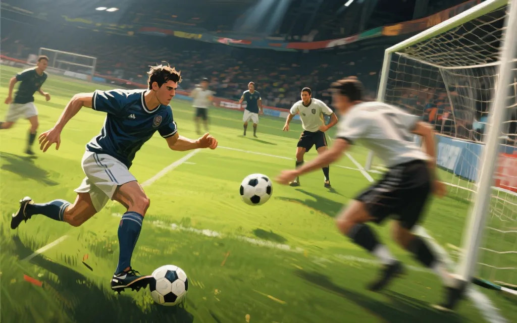 比赛中加拿大边路推进与锋线包抄的示意画面